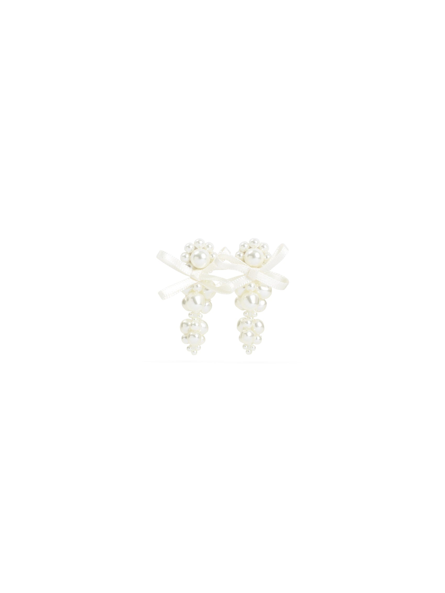 Petit Bow Detail Cluster Earrings