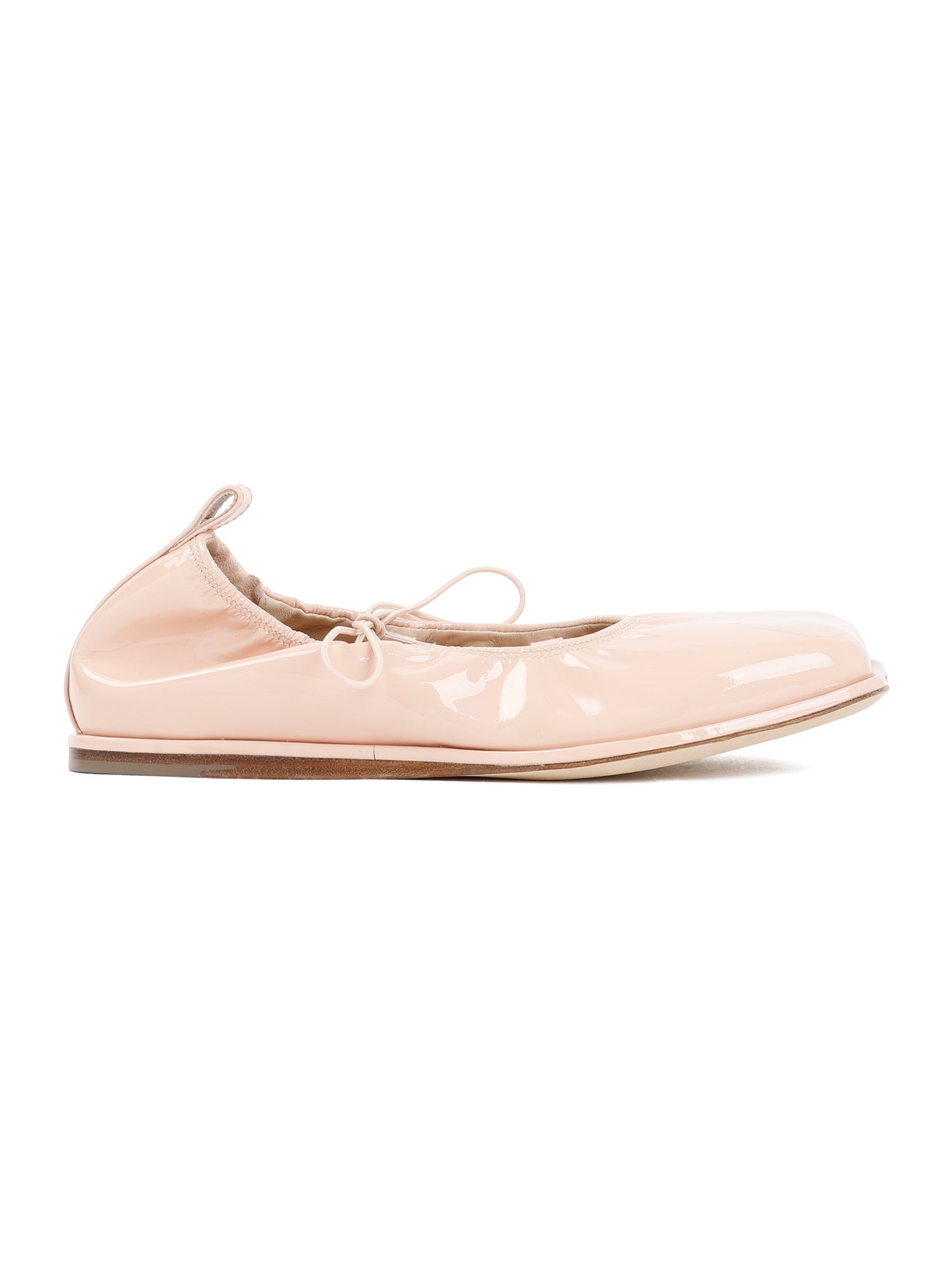 Heart Toe Lace-Up Ballerina