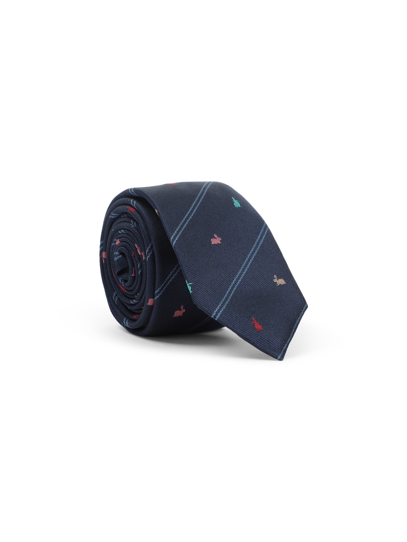 Men Rabbit Stripe Tie
