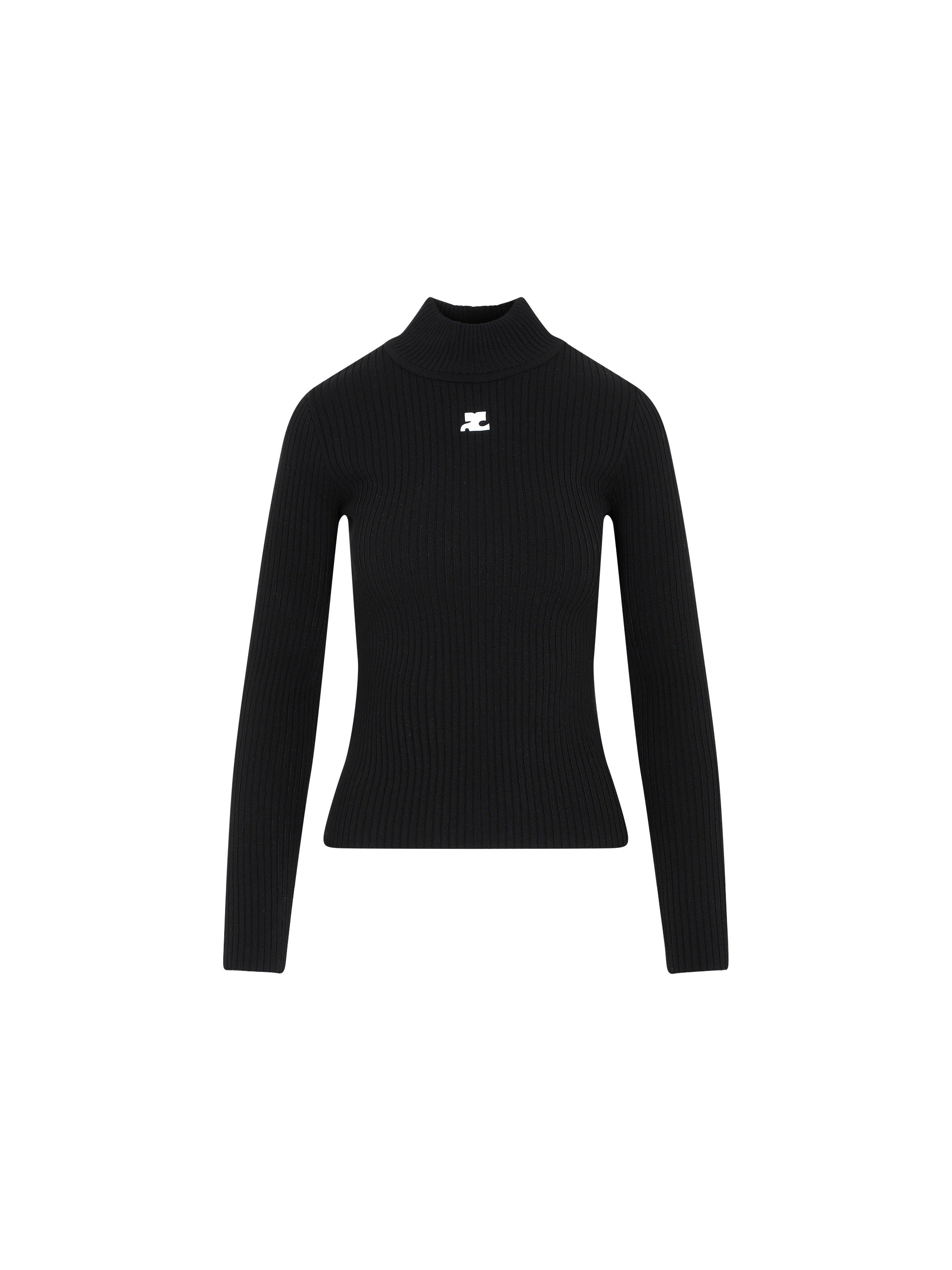 Courrèges Roll Neck Ribbed Jumper