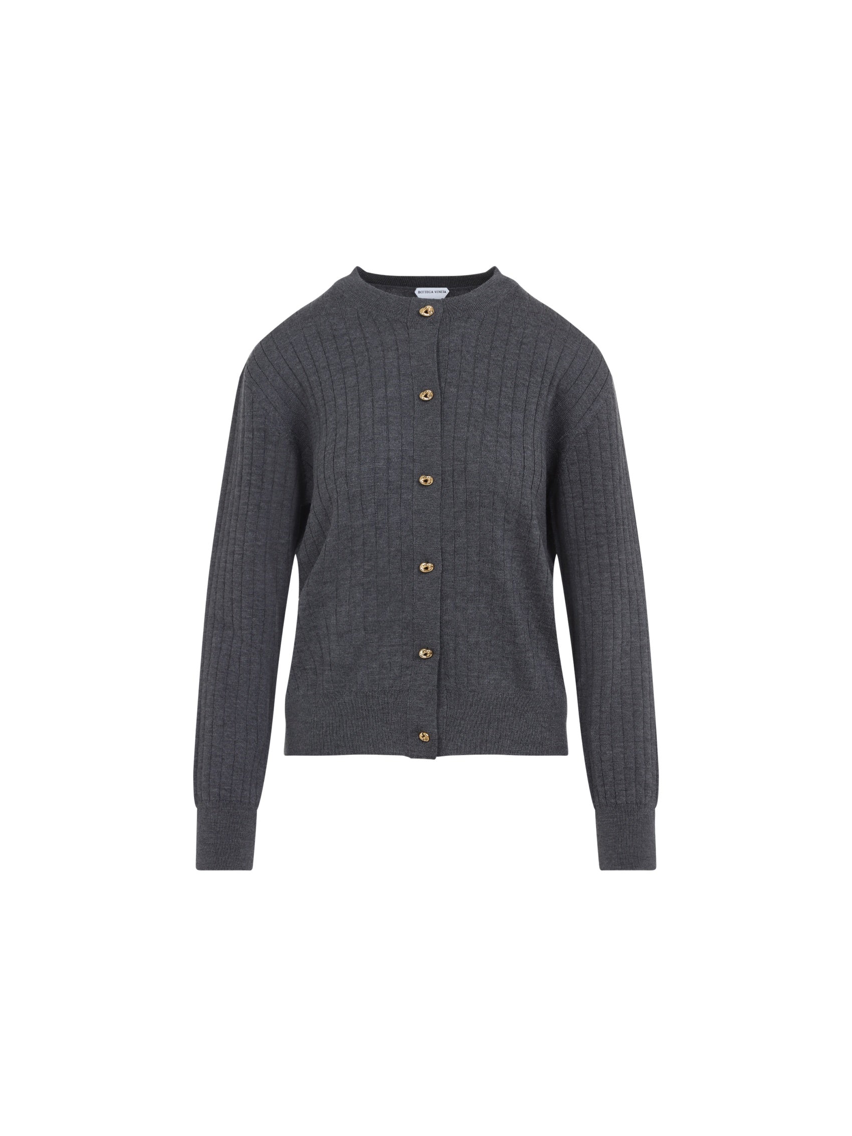 Wool Ribbed Cardigan