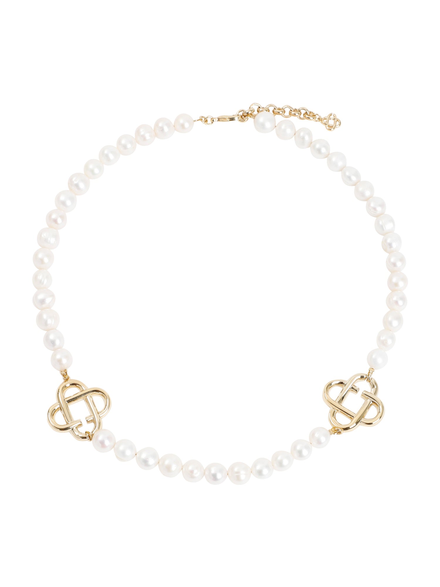 Pearl Logo Necklace