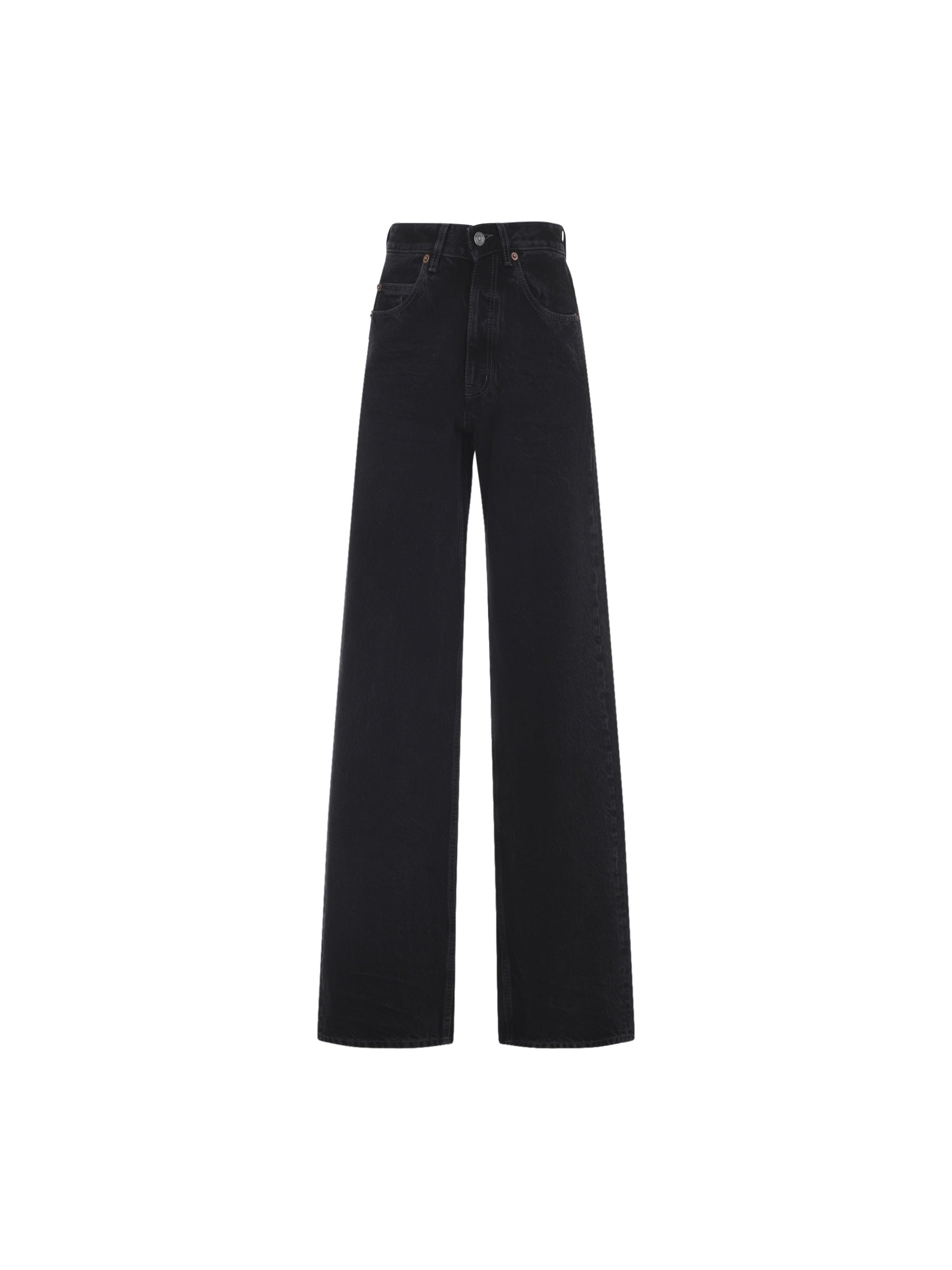 V Waist Baggy Jeans