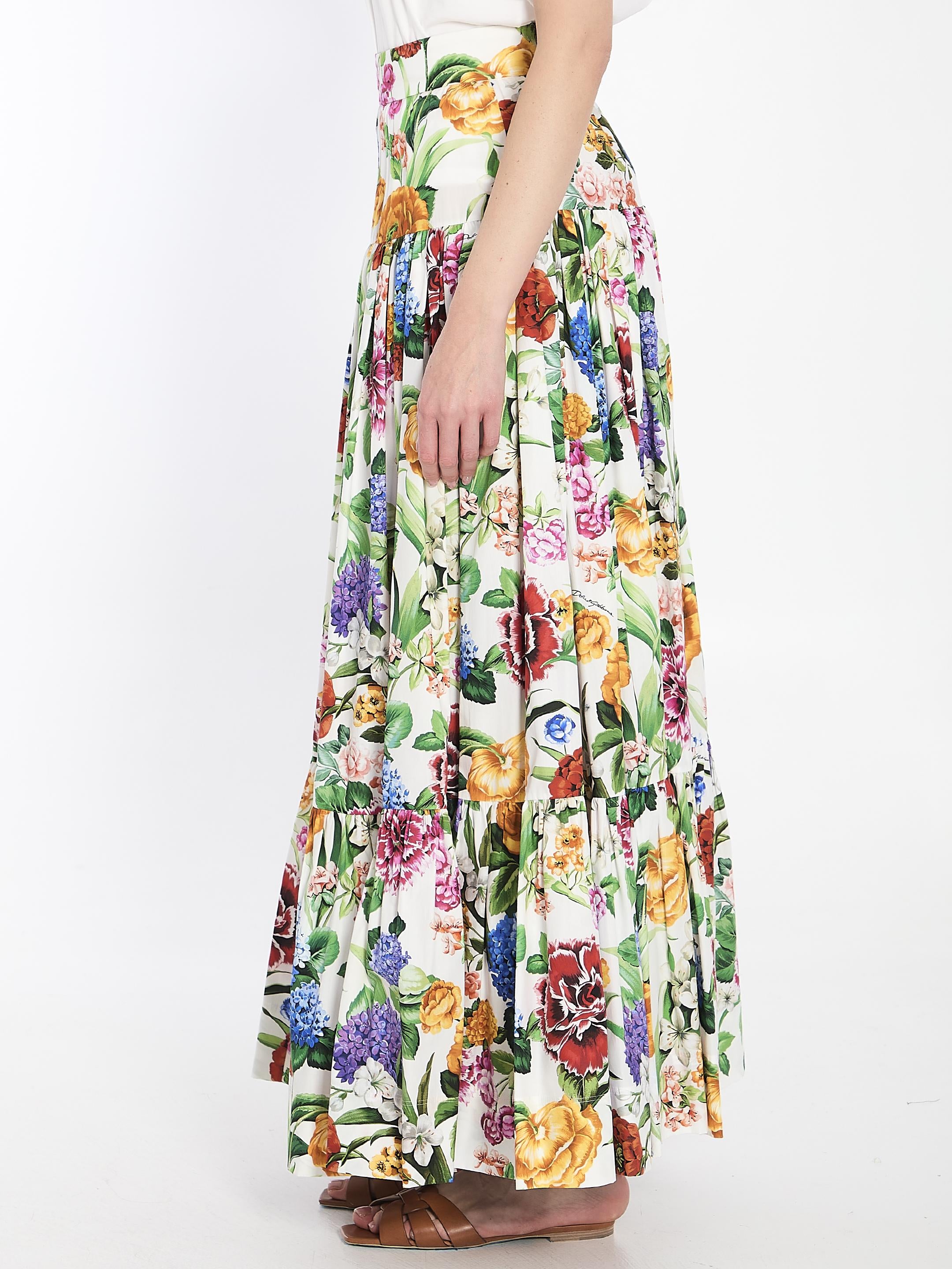 Maxi floreal skirt