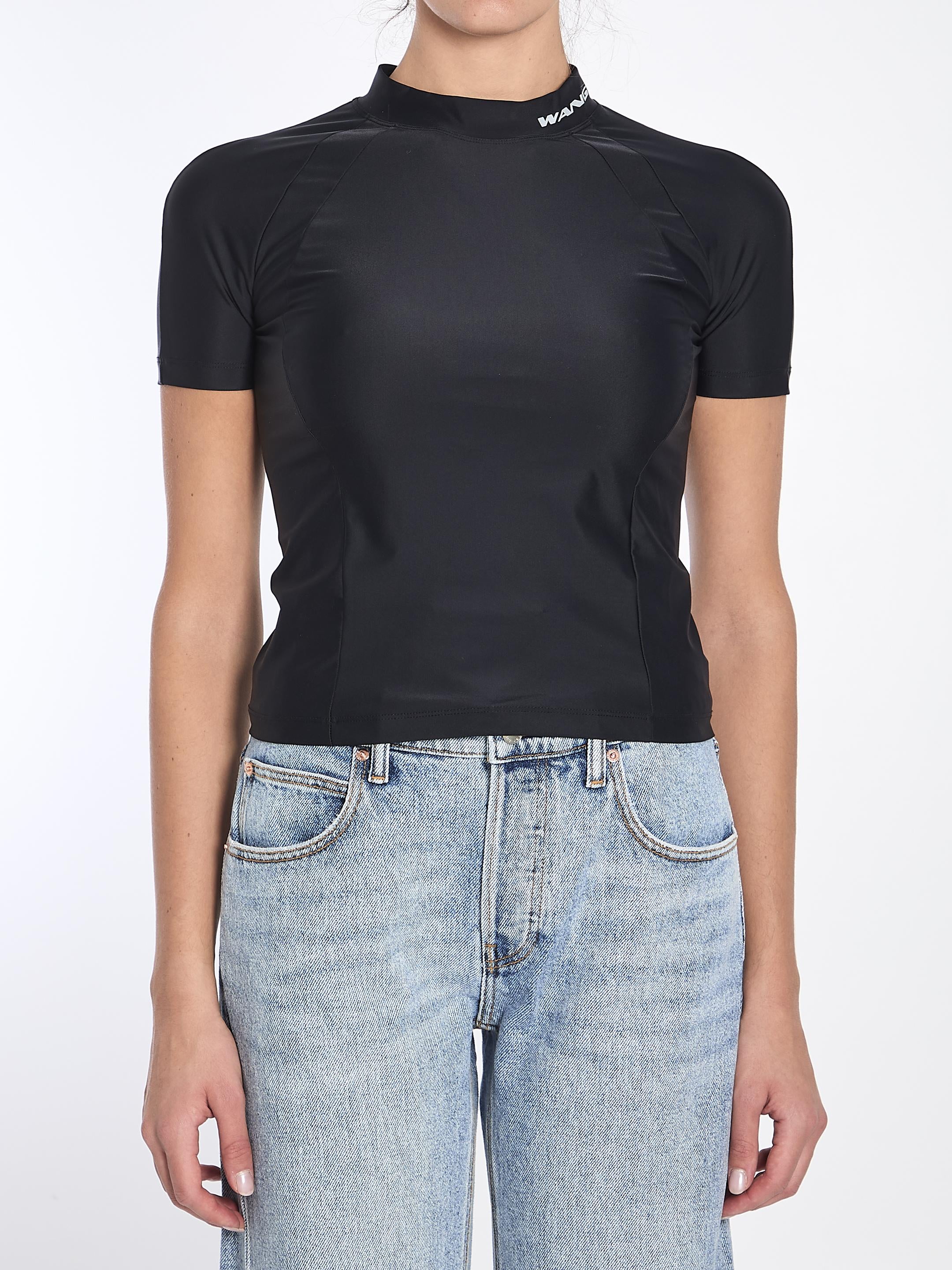 Rash guard t-shirt with logo