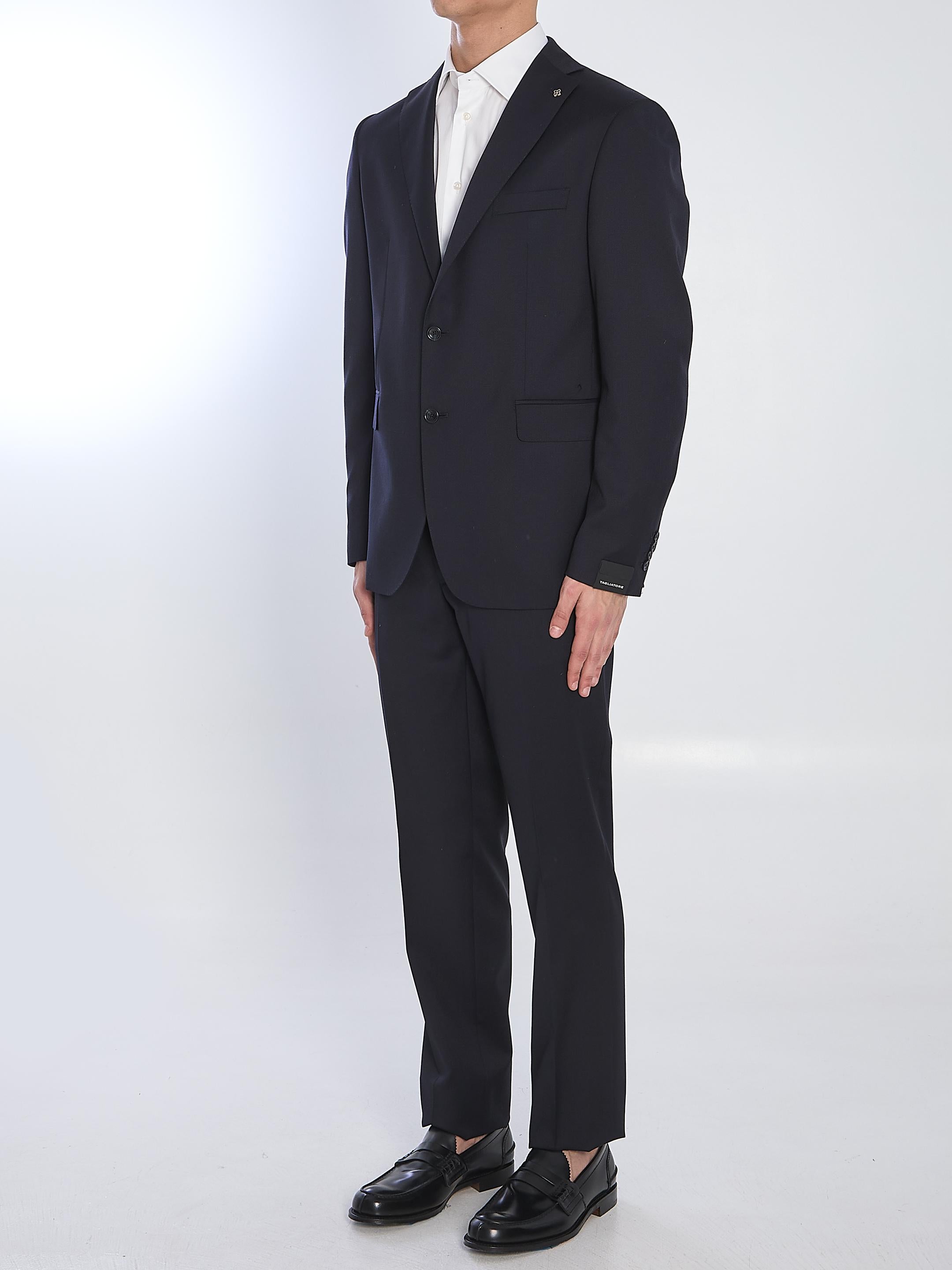 Virgin wool two-piece suit