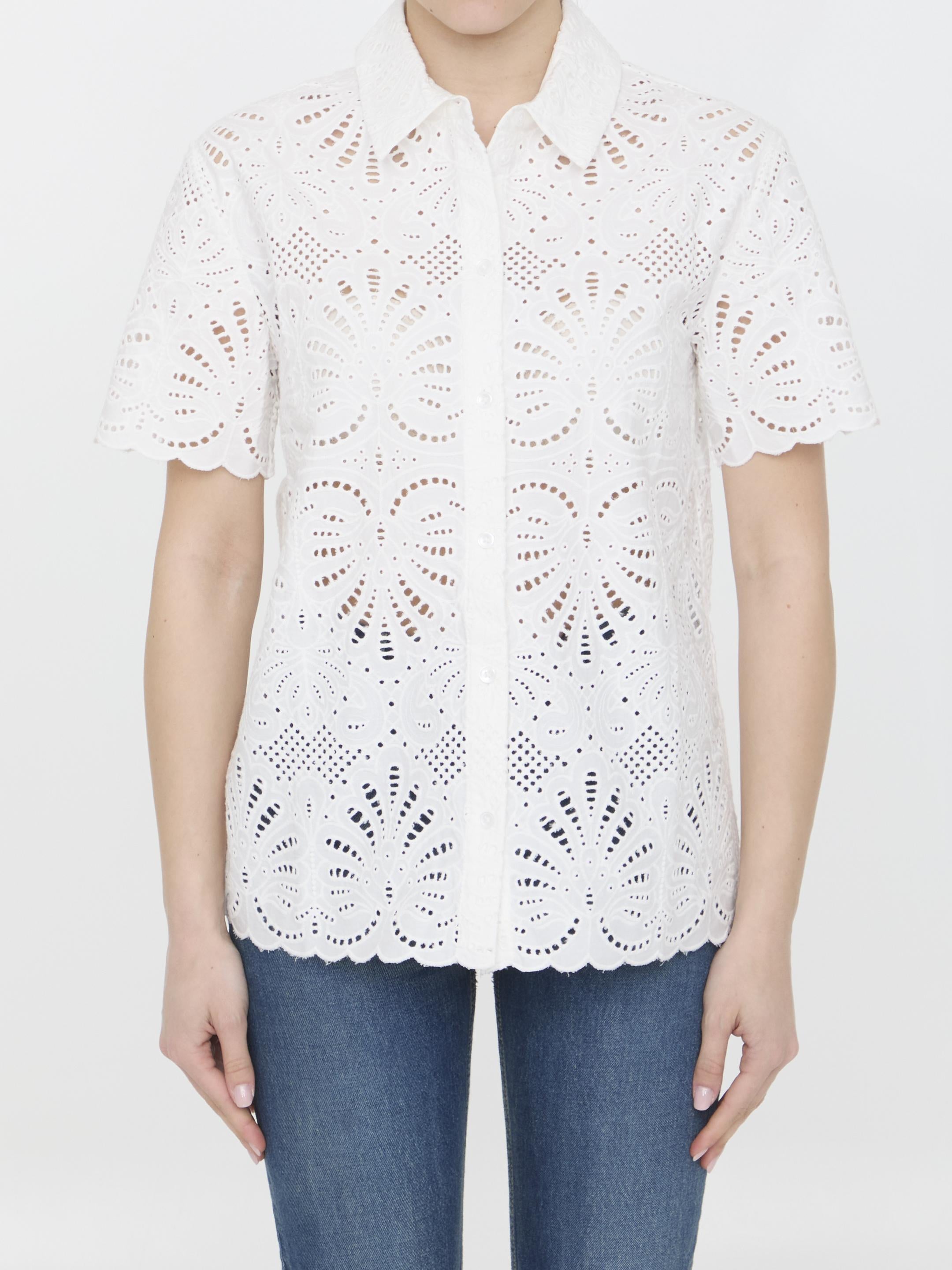 Sangallo lace shirt