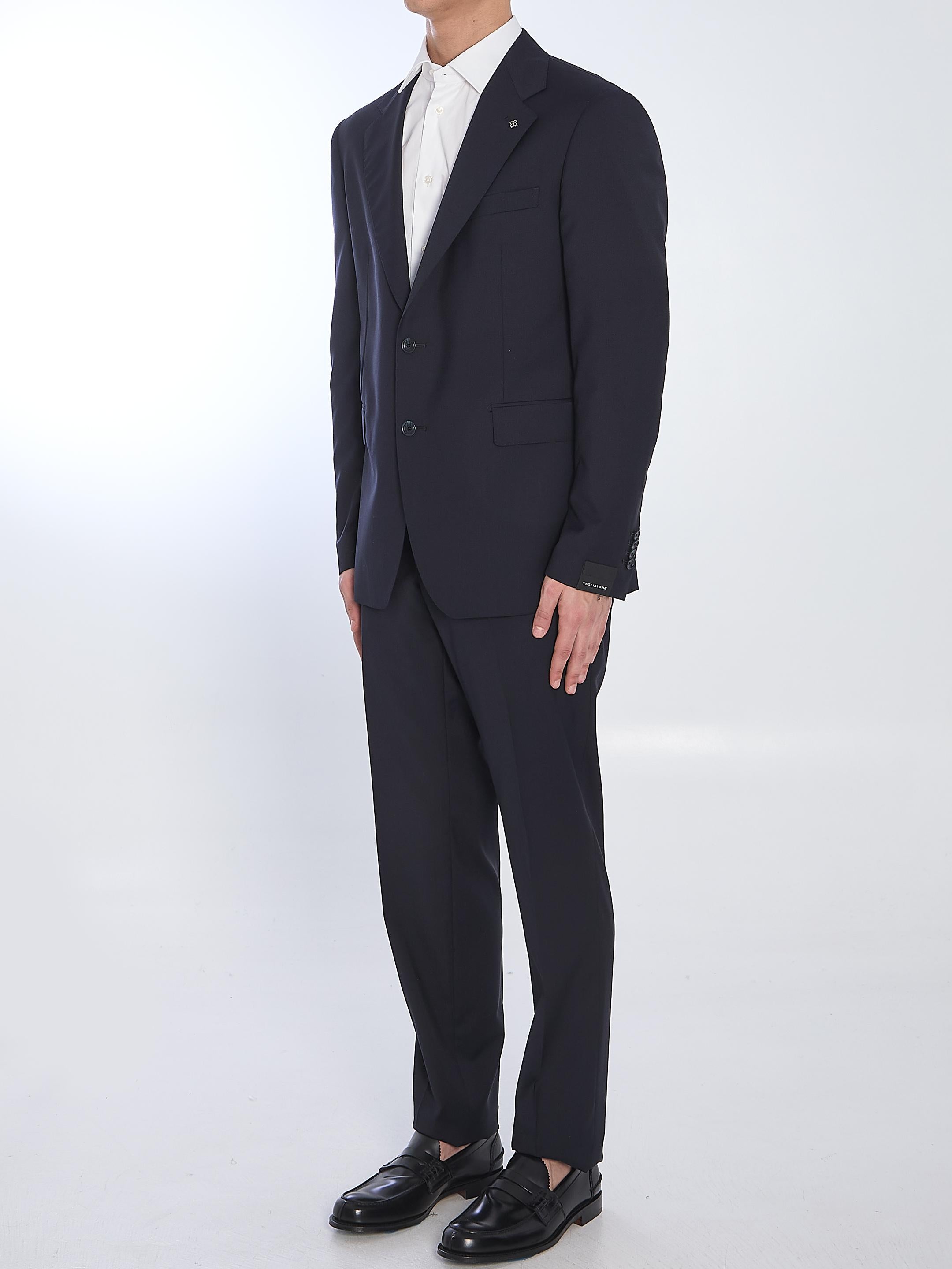 Virgin wool two-piece suit
