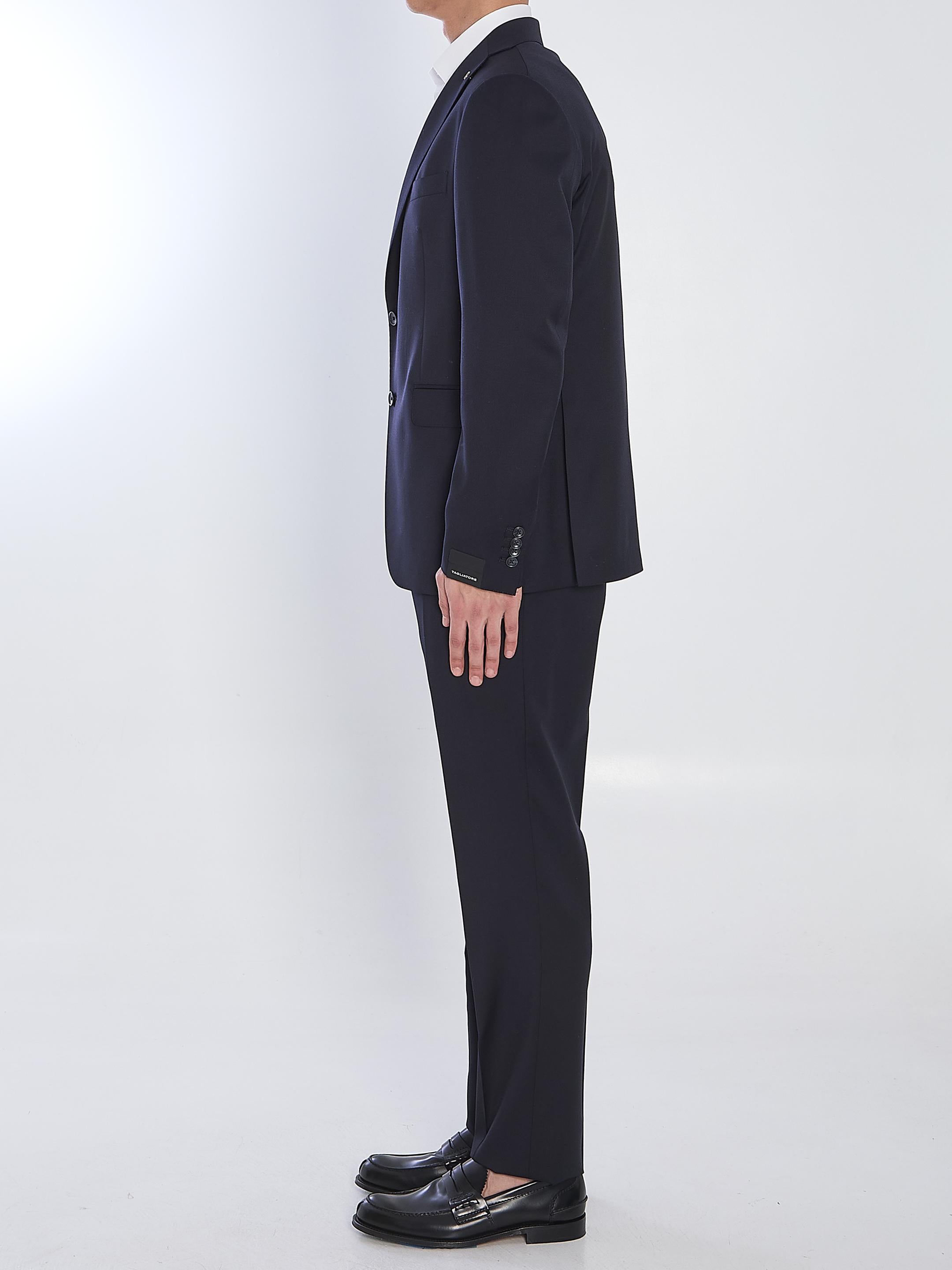 Virgin wool two-piece suit