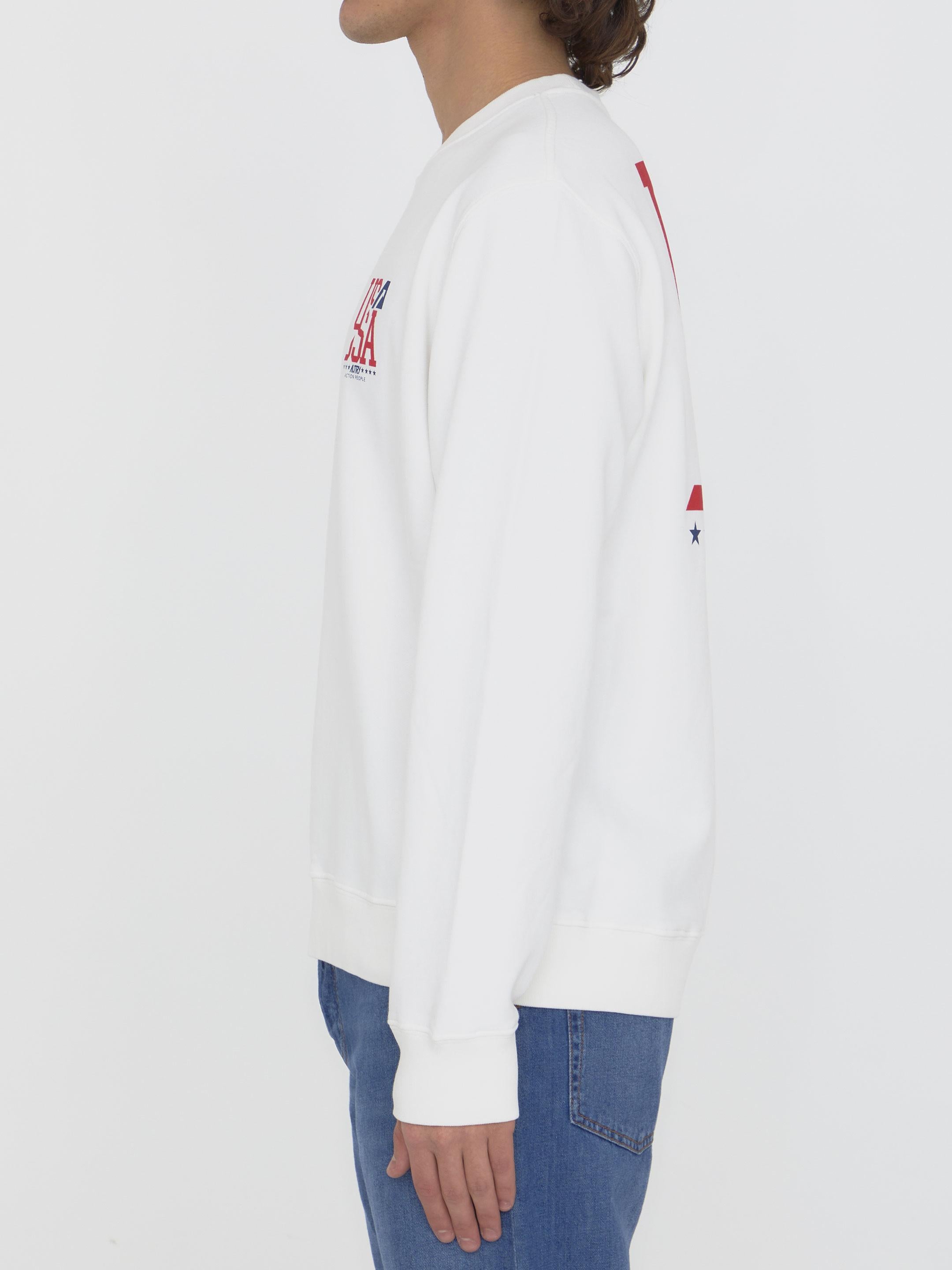 Printed cotton sweatshirt