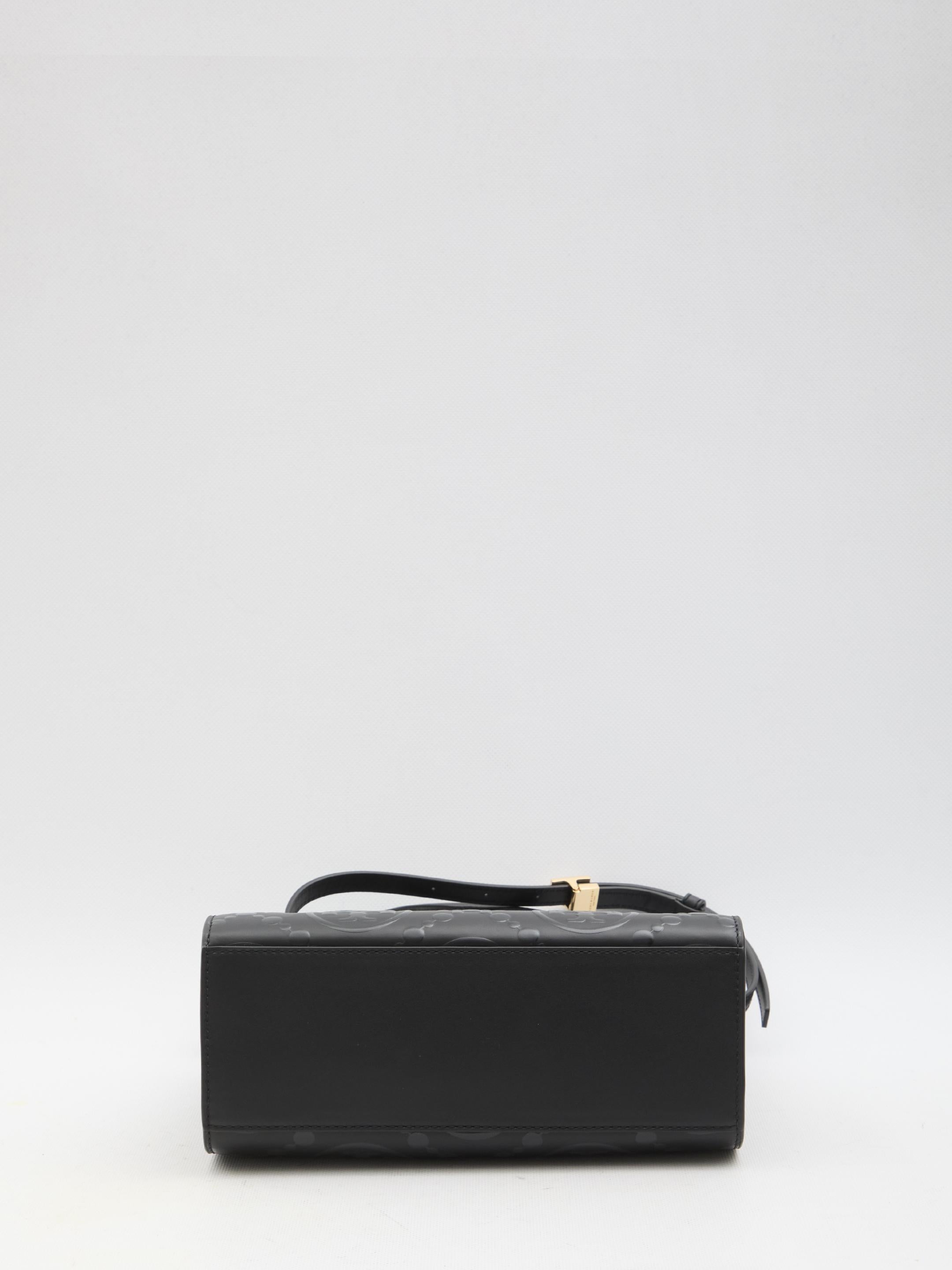 T Monogram Embossed Square Tote bag