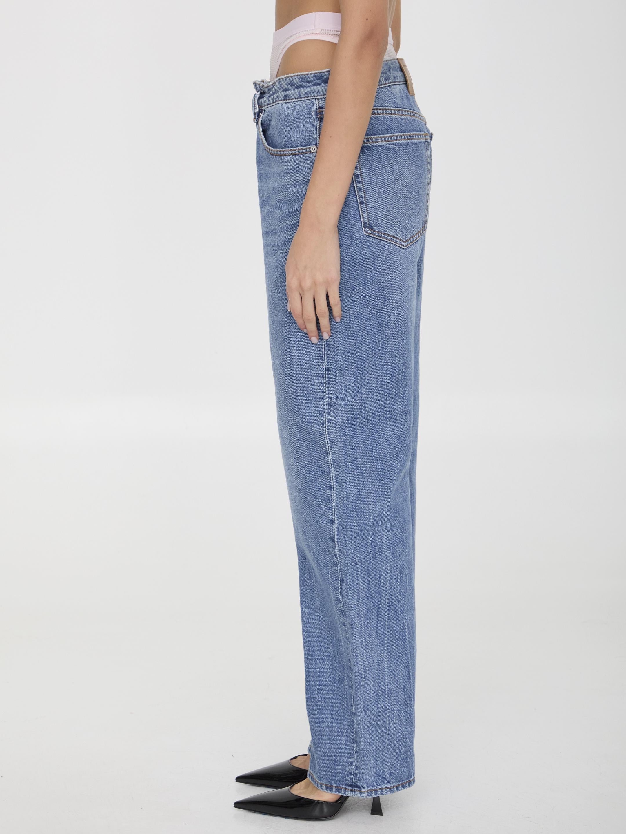 Pre-styled underwear jeans