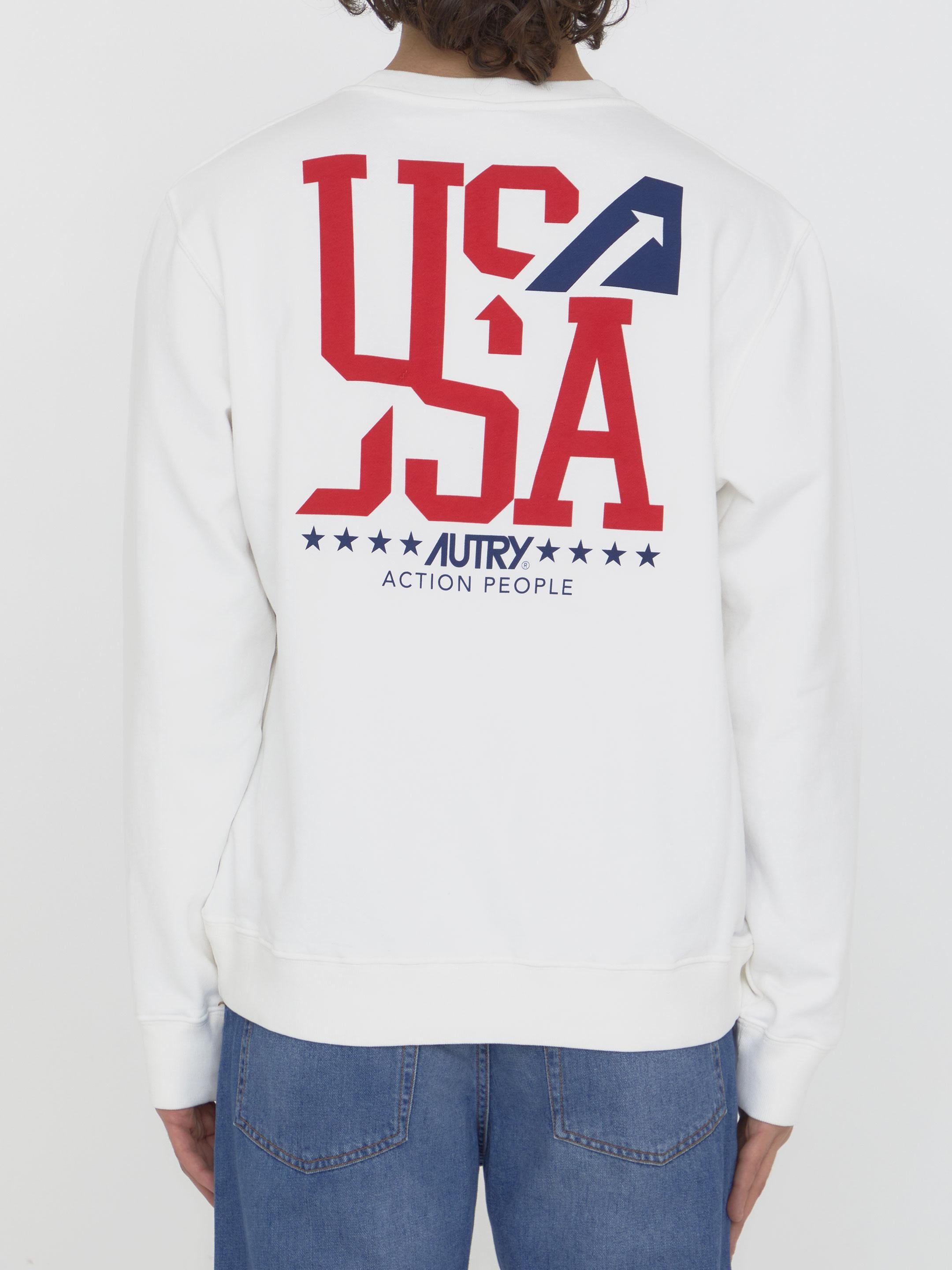 Printed cotton sweatshirt