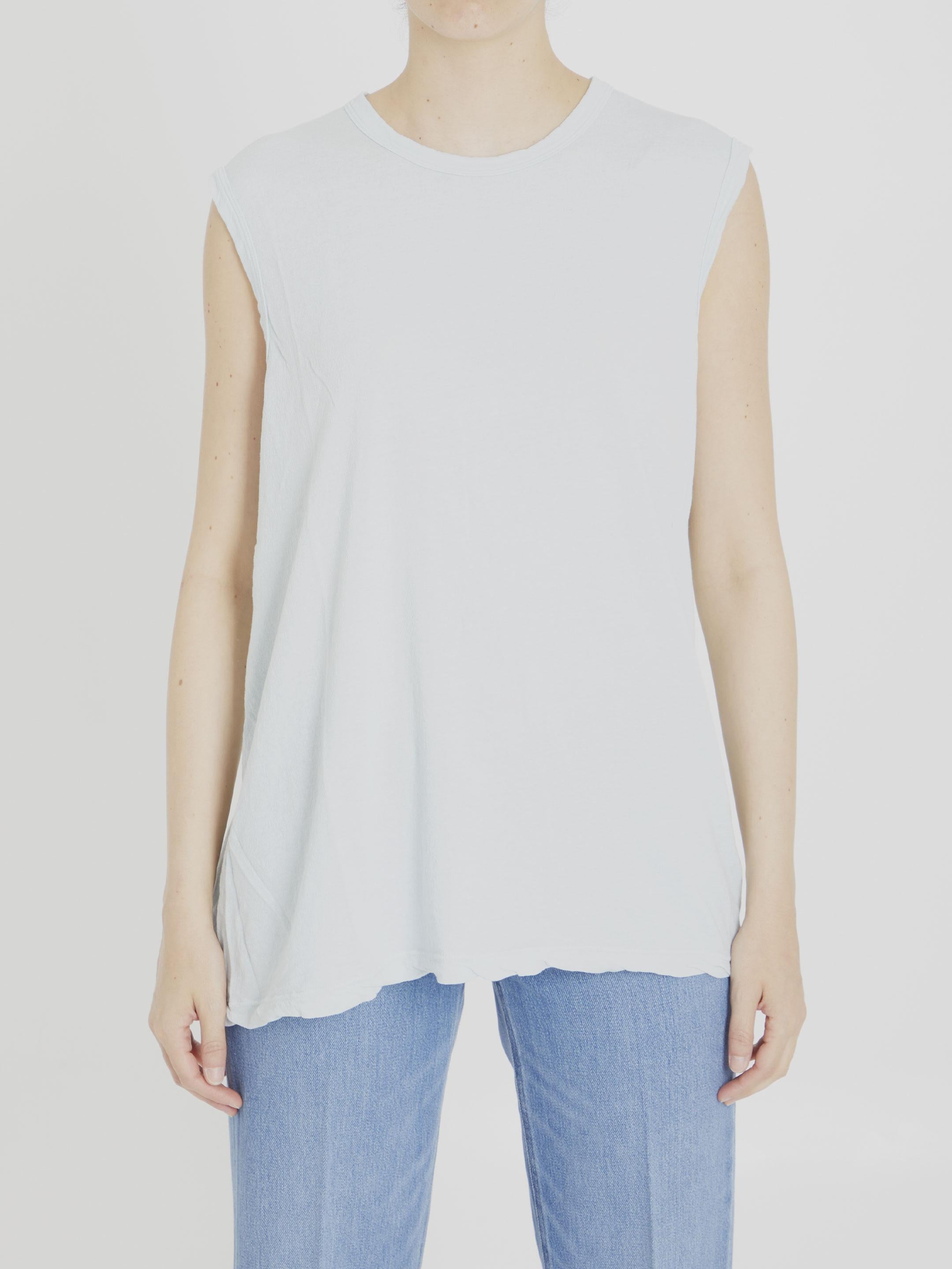 Cotton sleeveless t-shirt