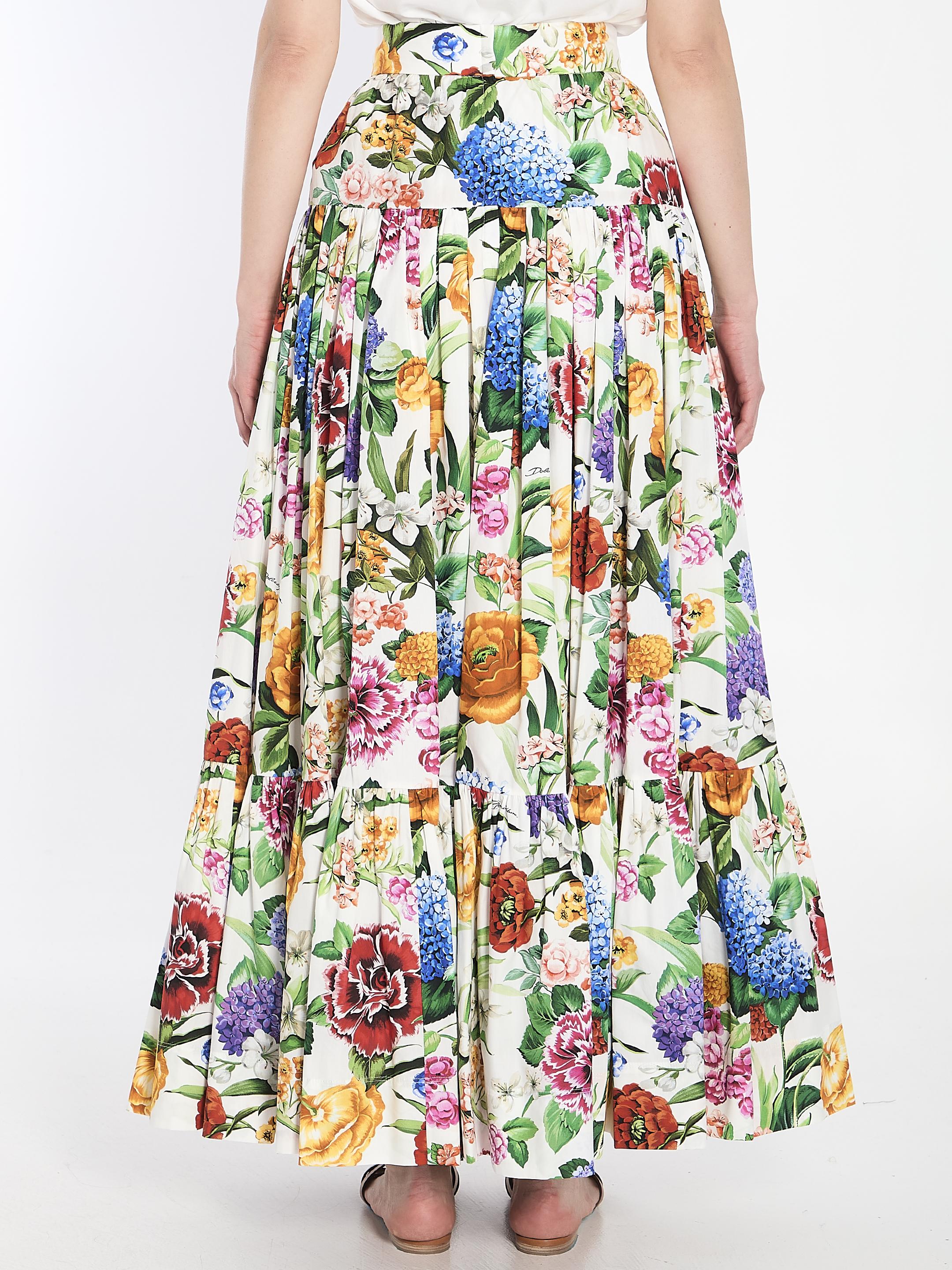 Maxi floreal skirt
