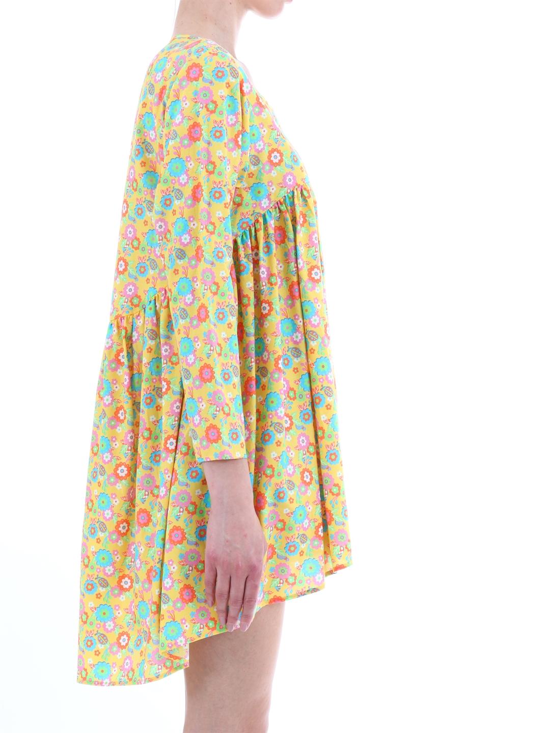 Yellow floral dress