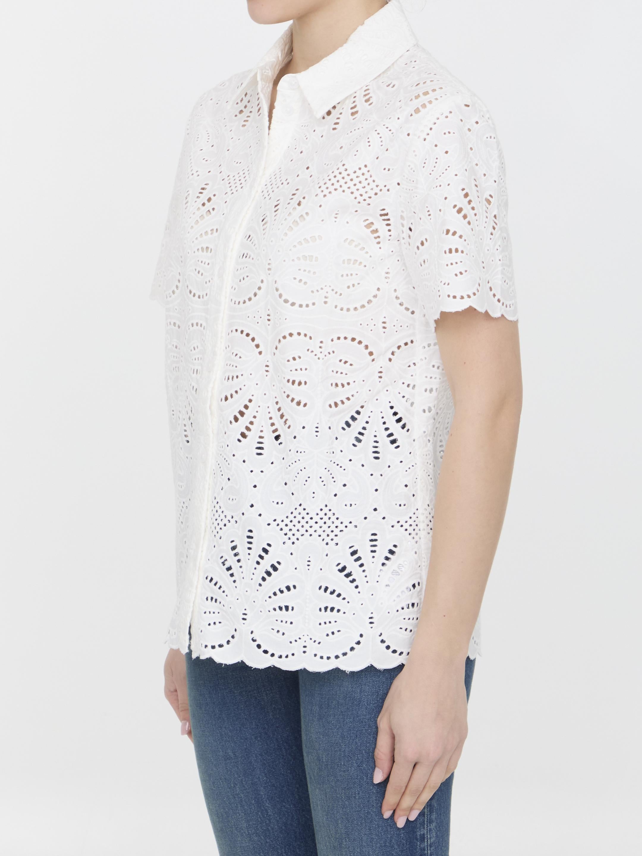 Sangallo lace shirt