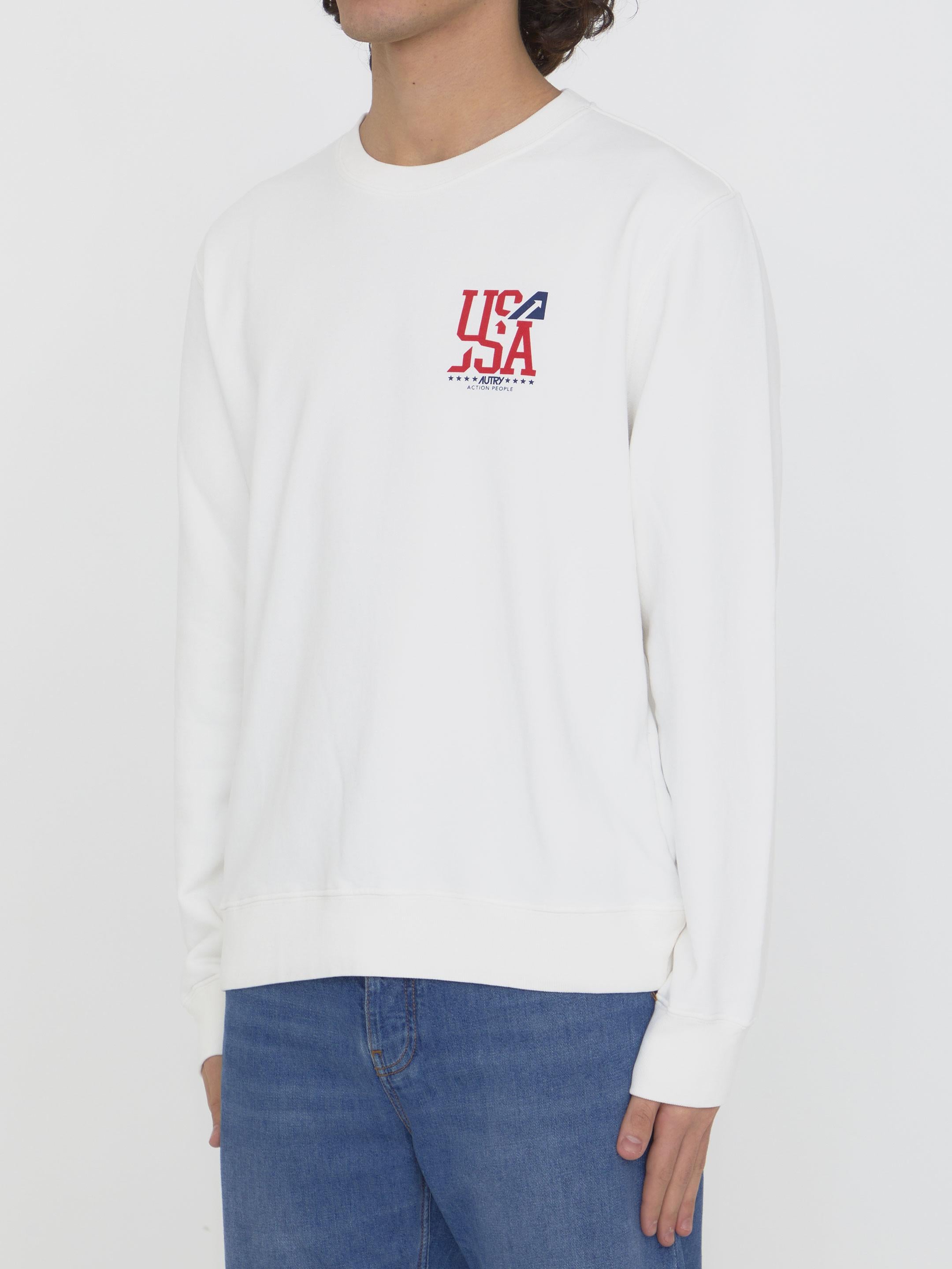Printed cotton sweatshirt