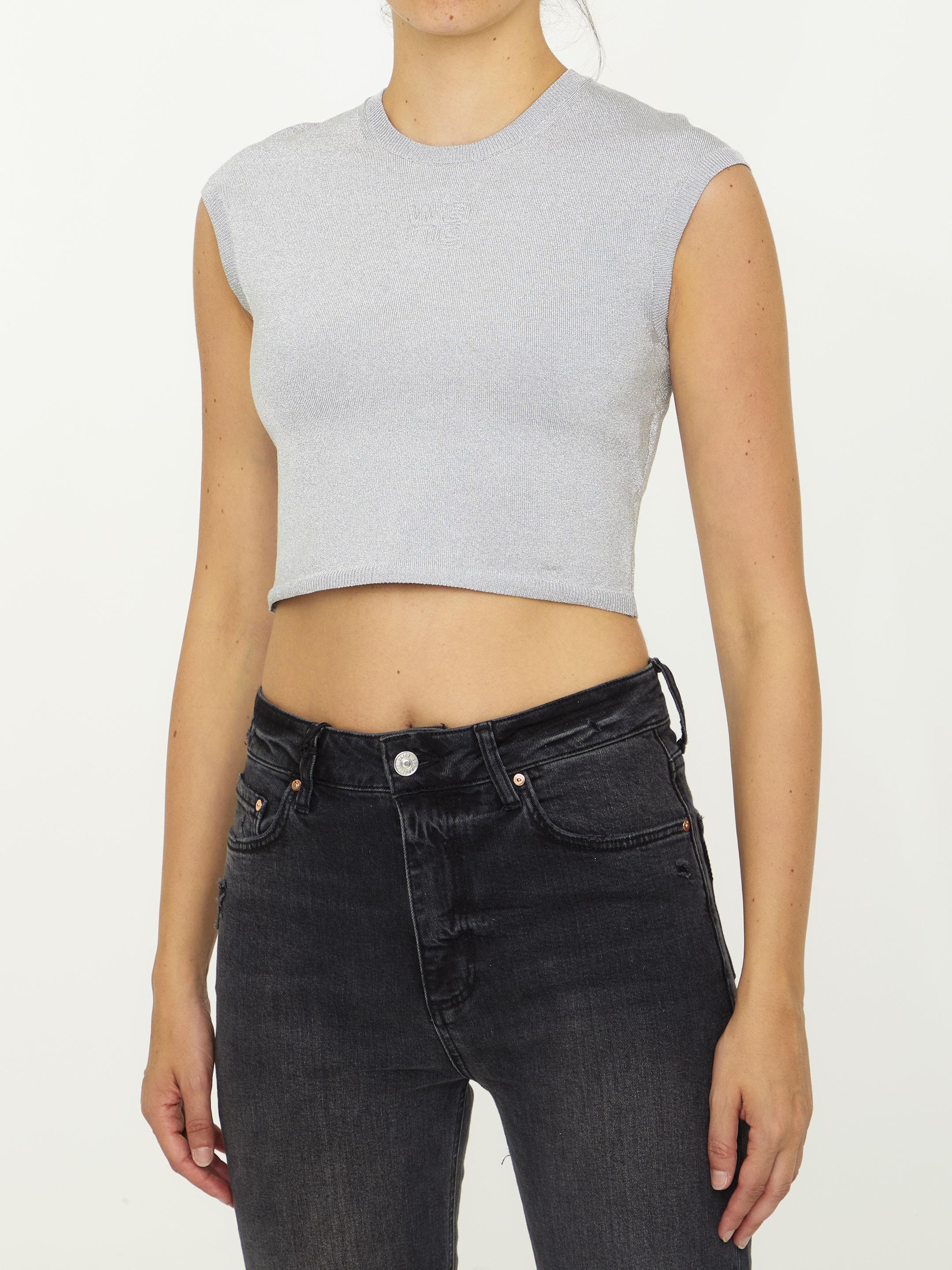 Lurex crop top