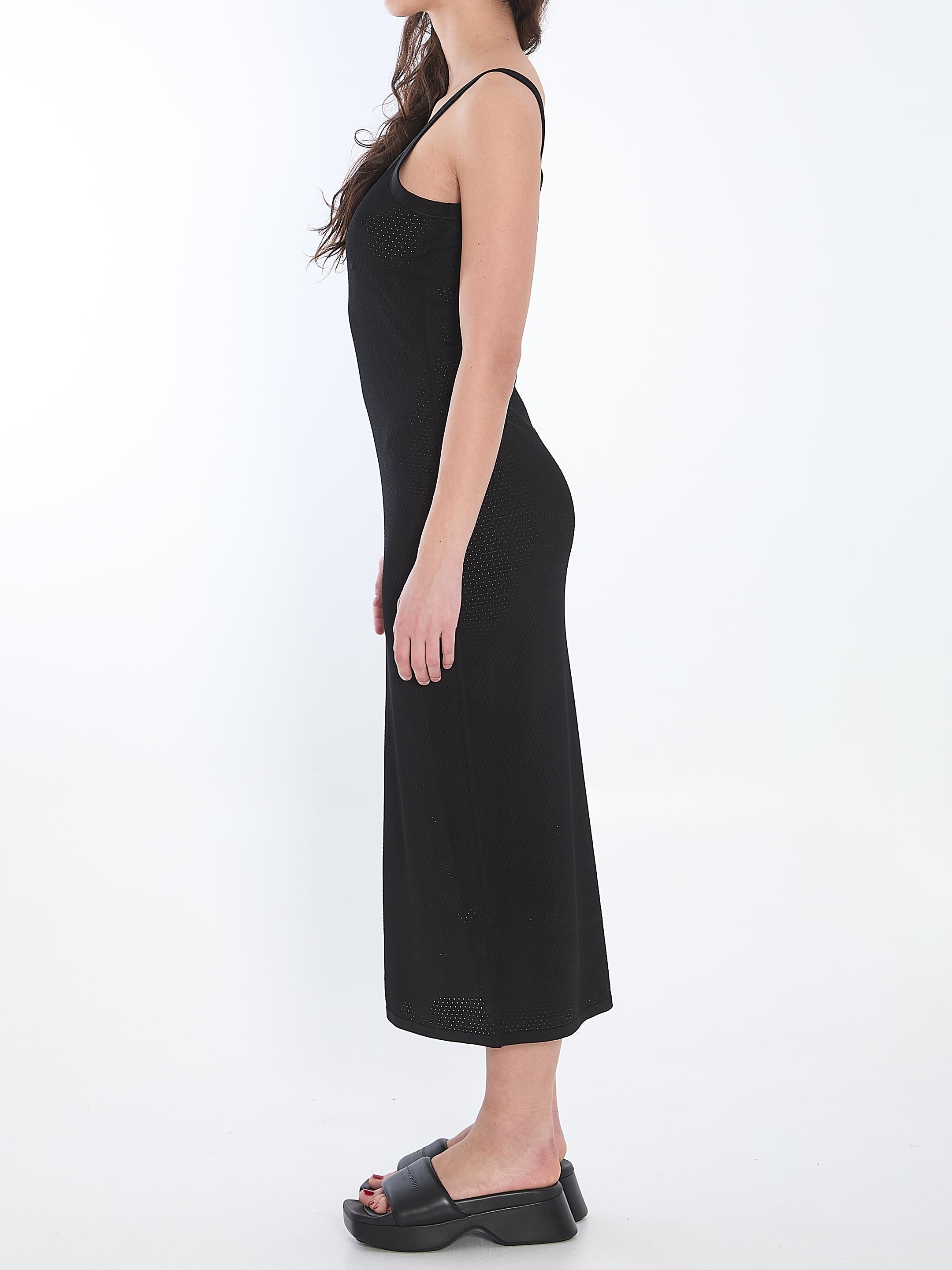 Slip dress with 3D logo