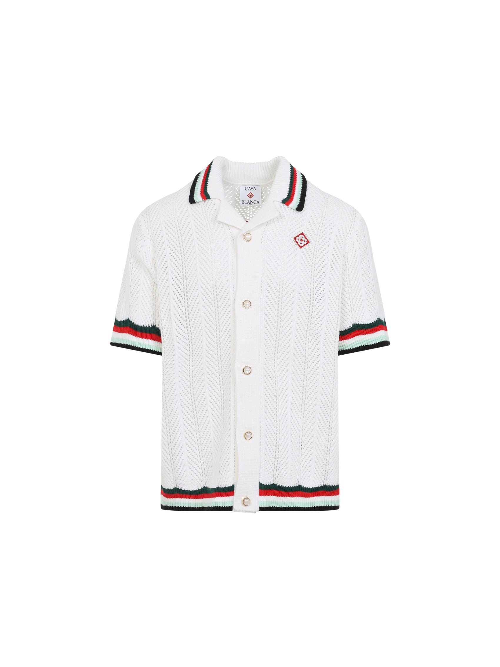 Sporty Faux Crochet Shirt