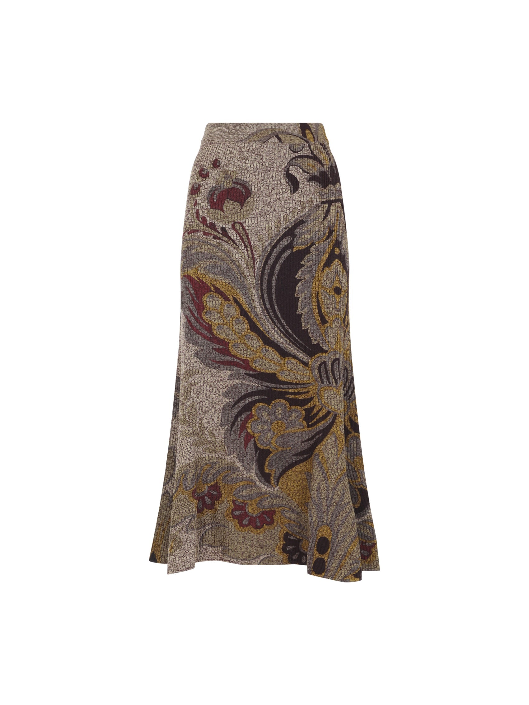 Midi Trumpet Knit Skirt