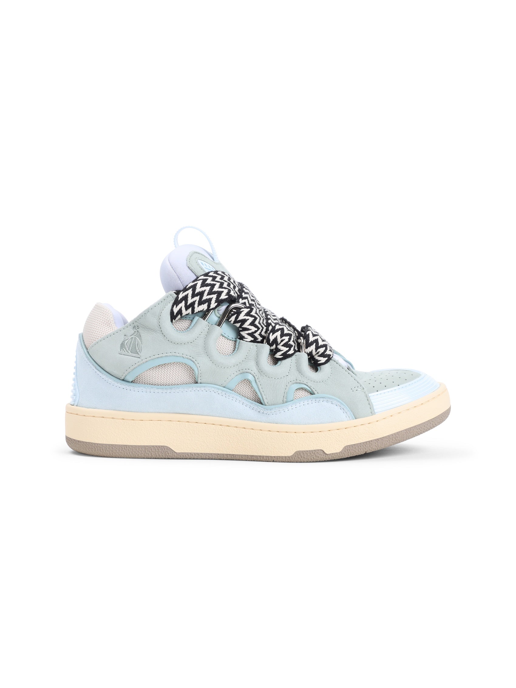 Suede Leather Curb Sneakers