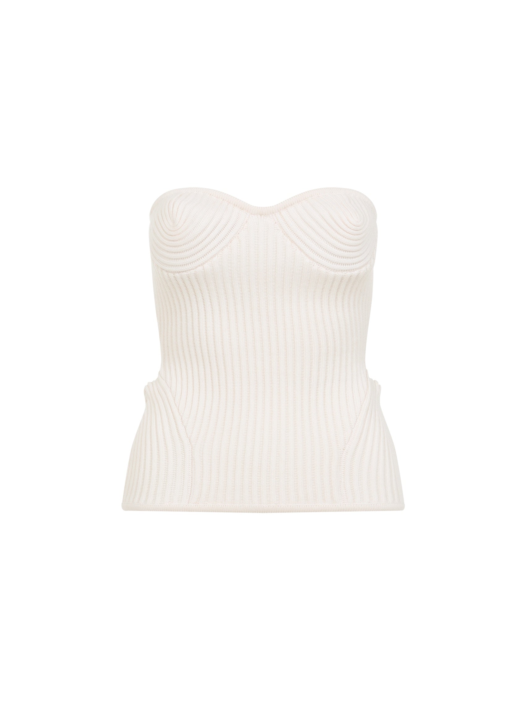 Merino Wool Ribbed Stretch Corset
