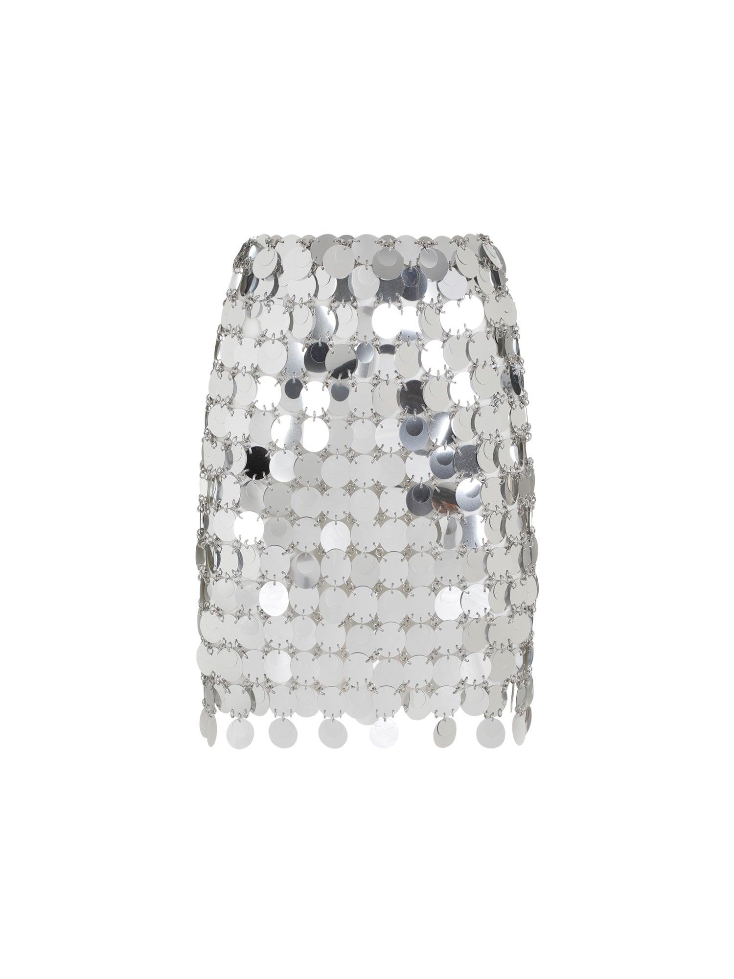 Round Sequin Mini Skirt