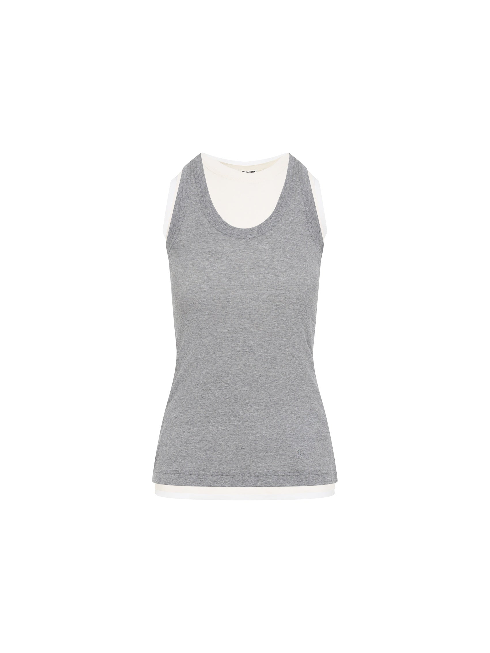 Jil Sander+ Kit Grey Cotton Tank Top