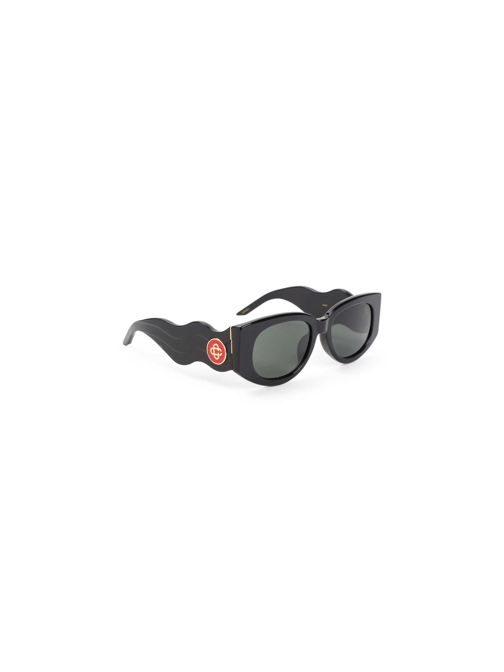 Metal Oval Wave Sunglasses