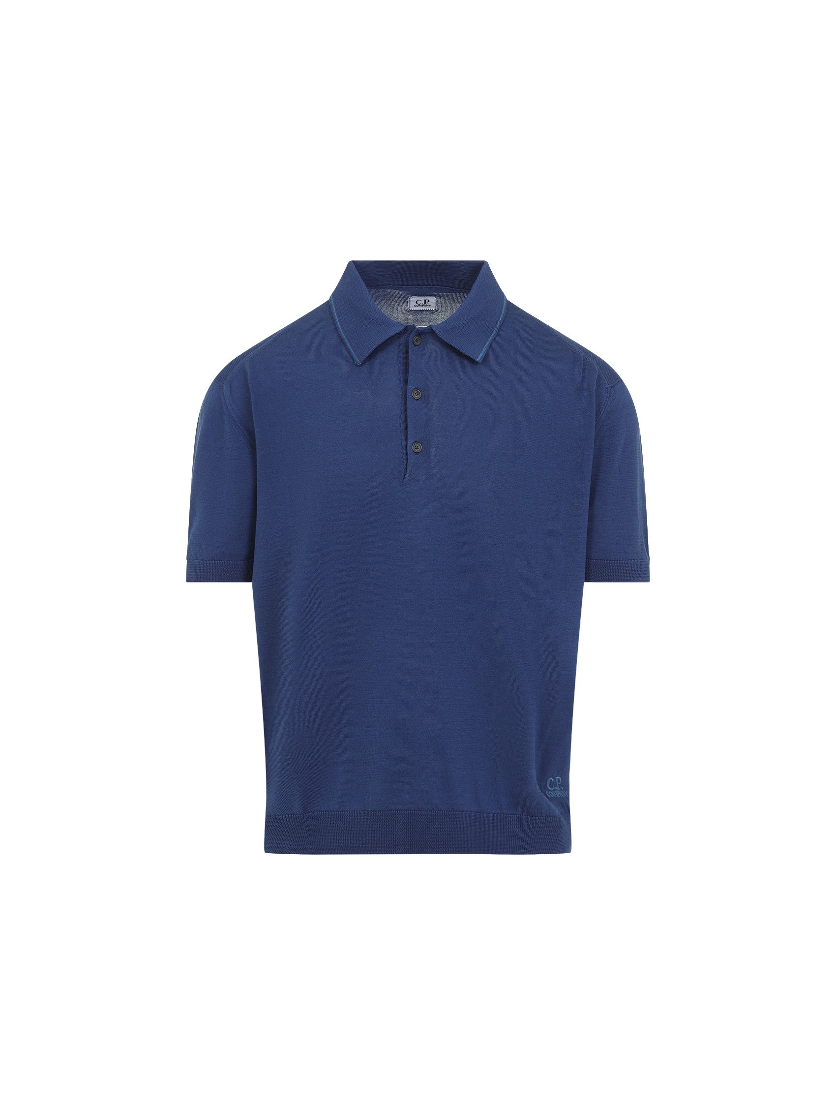 Buttoned Knit Polo