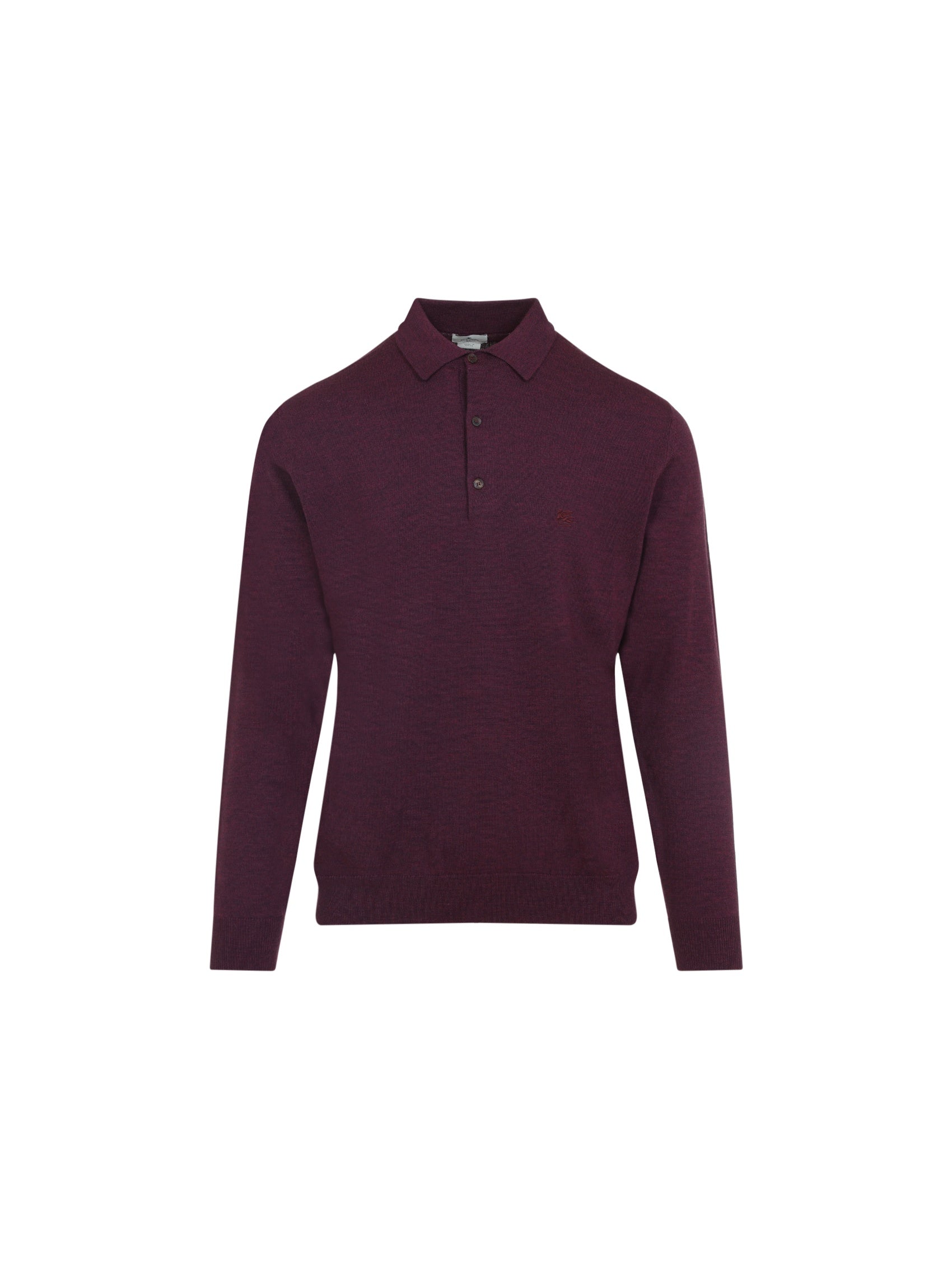 Knitted Long Sleeves Polo