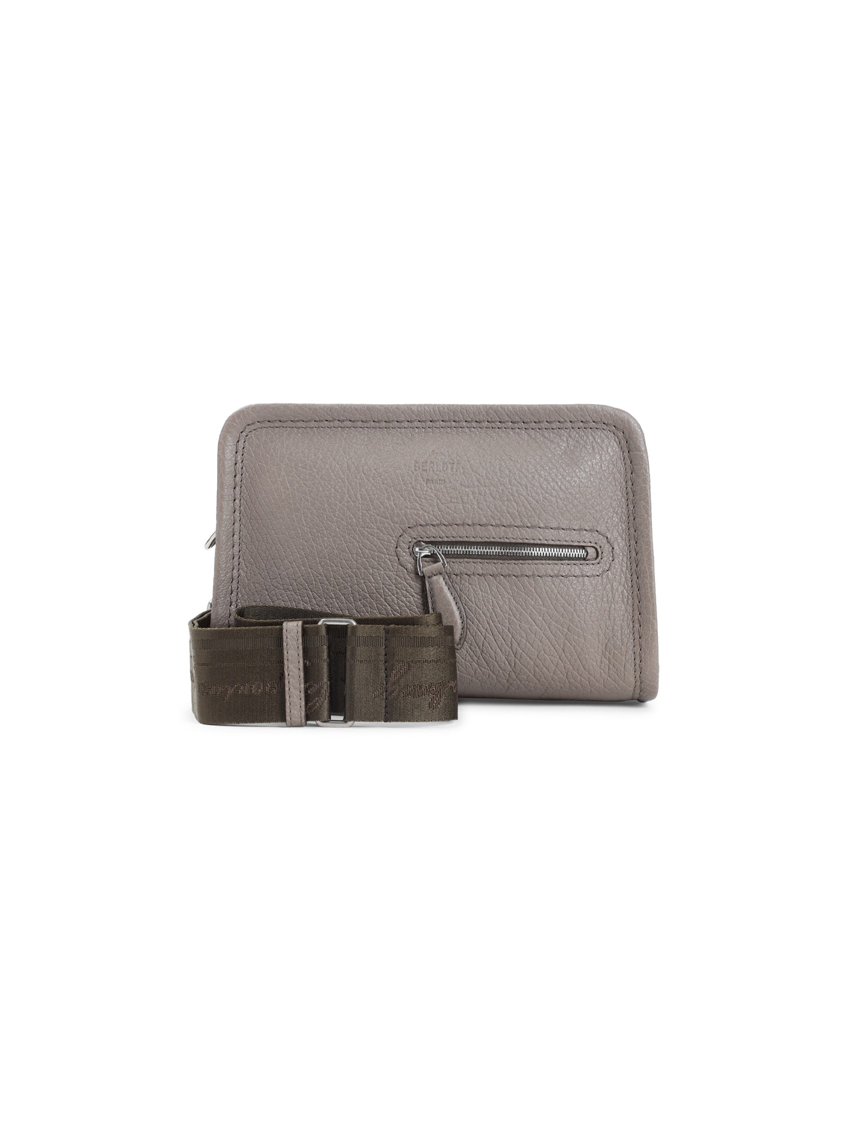 Grained Leather Shoulder Bag