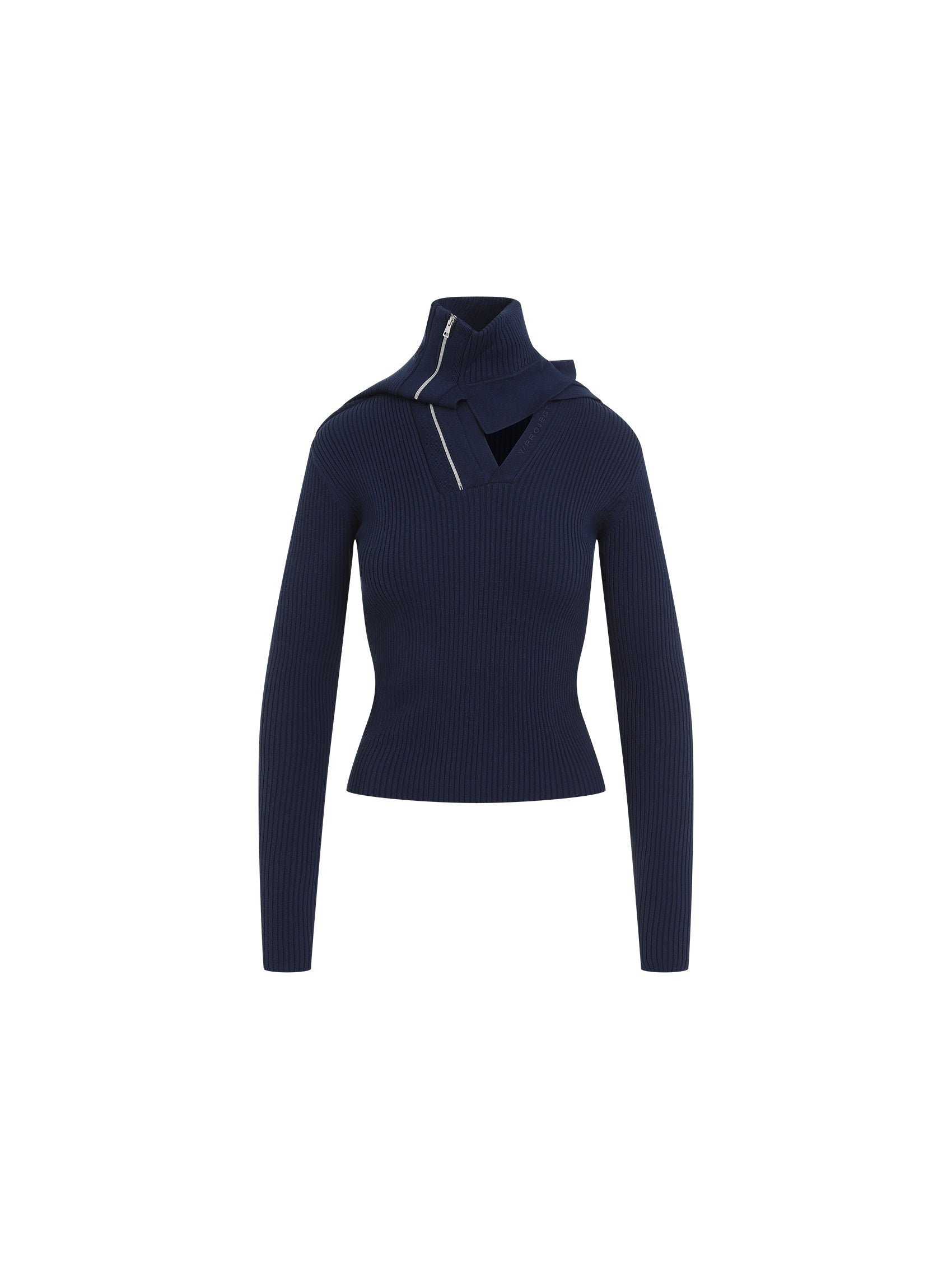 Pinched Shoulder Fitted Pullover