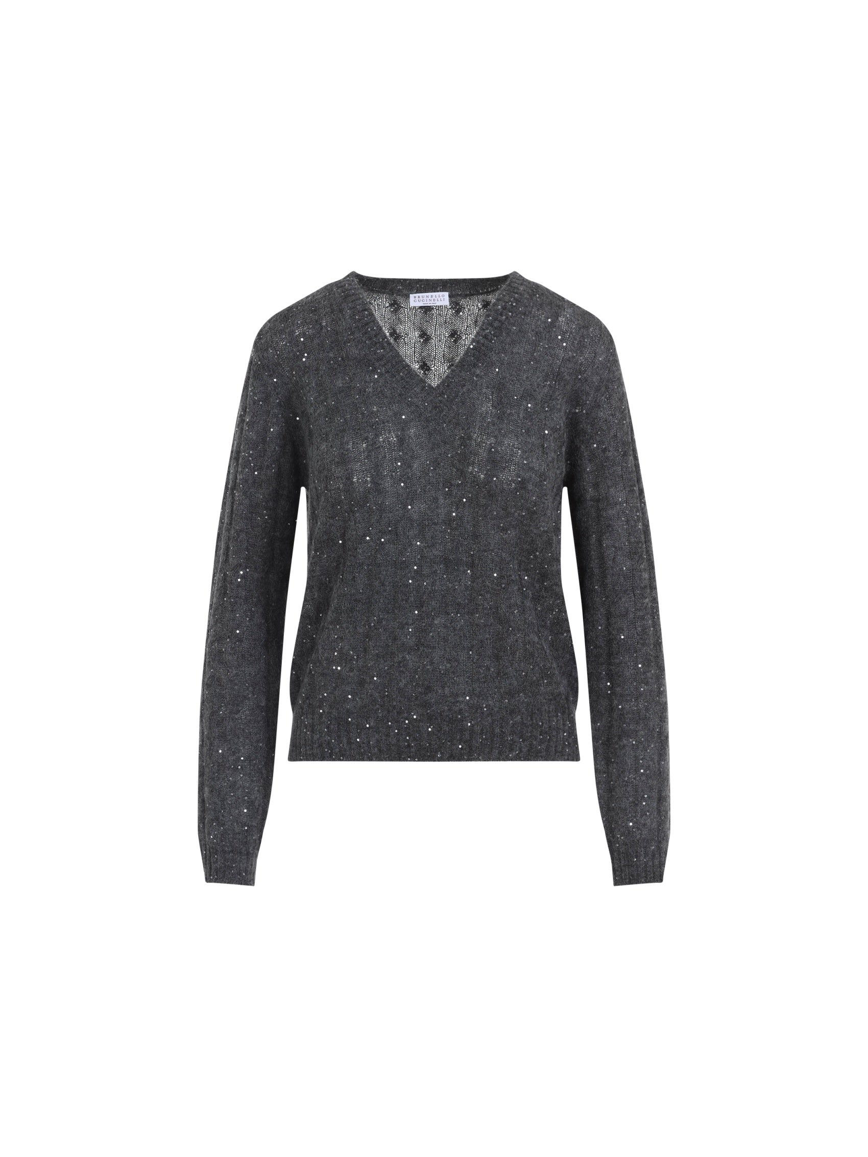 V-Neck Cable Pullover